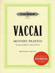 Nicola Vaccai - Méthode Vaccai de Chant Pour Voix Hautes avec CD