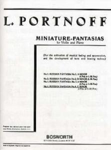 L.PORTNOFF - FANTAISIE RUSSE N°4 EN MI MINEUR POUR VIOLON ET PIANO