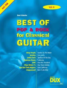 Best of Pop & Rock for classical guitar volume 8