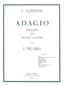 ALBINONI - Adagio Trans. pour violon et piano