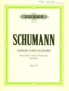 Schumann - Adagio et Allegro Op.70  Cor en fa (violon, alto ou violoncelle) et piano 