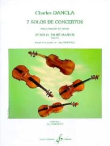 C.DANCLA - Solo de concerto n° 5 op. 94 en ré majeur pour violon et piano