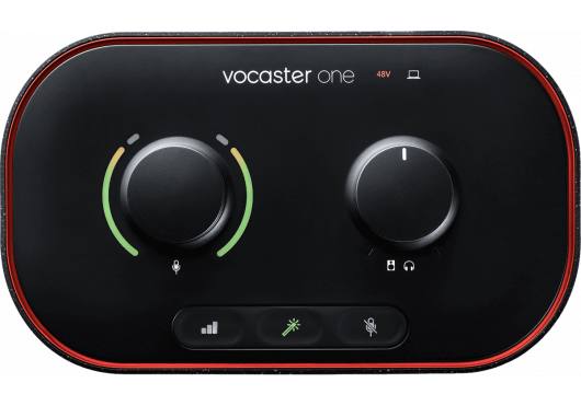 Focusrite VOCASTER-ONE (Carte Son Interface audio 1 entrée pour podcast)