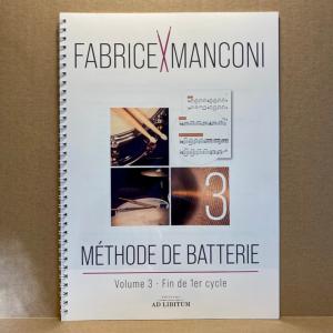 Fabrice Manconi - Méthode de batterie  vol.3 - Fin de 1er cycle