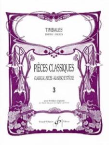 Pièces Classiques Volume 3 pour Timbales et piano