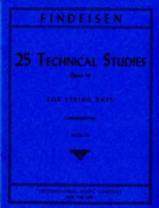FINDEISEN - 25 Technical Studies Op.14 Vol.3 pour contrebasse