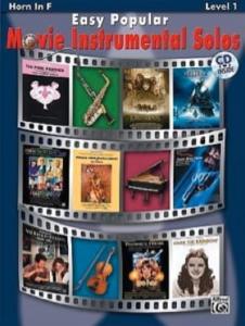 Easy Popular movie Instrumental solos Niveau 1 pour Cor