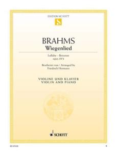 J.BRAHMS - Wiegenlied op. 49 n° 4 pour violon et piano