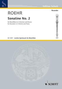 Walter Roehr - Sonatine n°2 pour Flûte à bec Soprano et piano