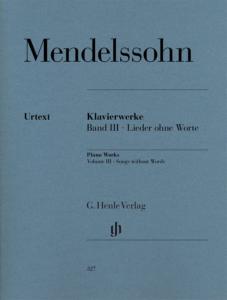 MENDELSSOHN - PIECES POUR PIANO VOL.3/ Romances Sans Paroles