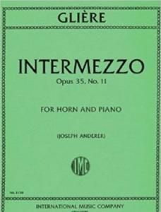 Reinhold Glière - Intermezzo Opus 35 N° 11 pour cor en fa et piano