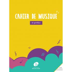 Cahier Spirale avec portées Grand Format