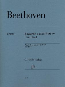 BEETHOVEN - LETTRE A ELISE / BAGATELLE EN LA MINEUR WoO 59 POUR PIANO
