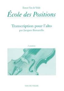 VAN DE VELDE/BORSARELLO - ECOLE DES POSITIONS 2ème POSITION ALTO VIOLA