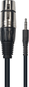 Cable Mini jack stéréo mâle / XLR femelle (3 Mètres)