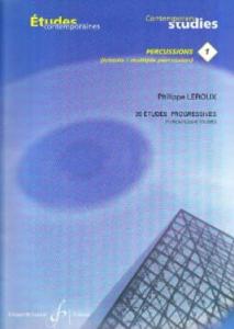 P.LEROUX - 20 Etudes Progressives Pour Timbales Volume 1