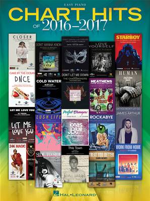 Chart Hits of 2016-2017 Easy piano