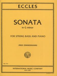 Henry Eccles -  Sonata In G Minor Contrebasse et piano