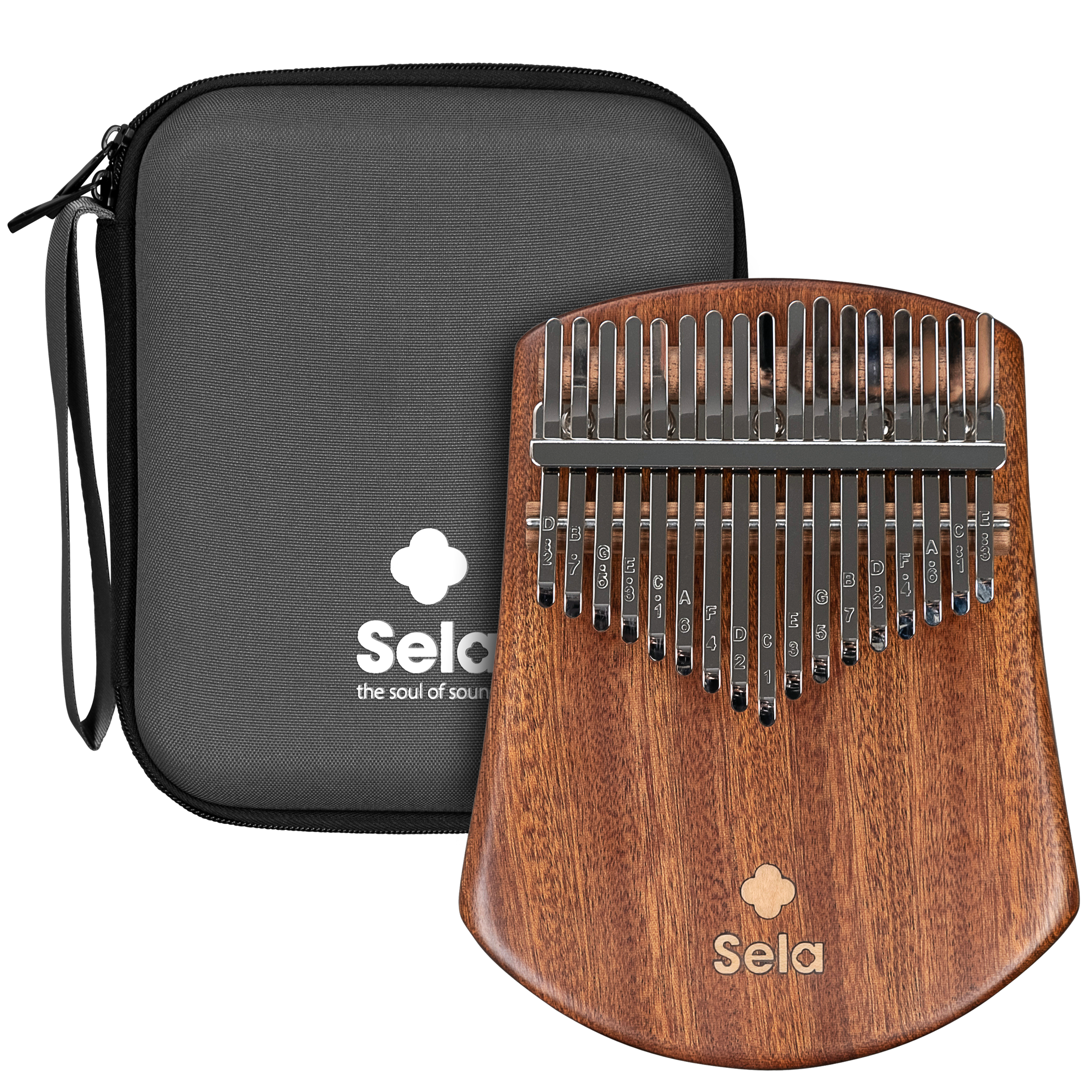 Sela 17 Acajou Massif (Kalimba 17 Notes)