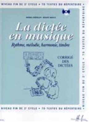 CHEPELOV Pierre / MENUT Benoît La dictée en musique Vol.6 - corrigé