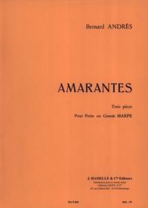 Bernard Andres - Amarantes pour harpe 
