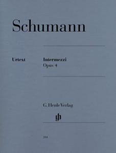 SCHUMANN - Intermezzi Opus 4 pour piano