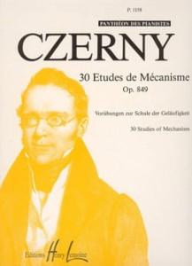 CZERNY - 30 études de mécanisme Op.849