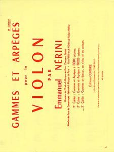 NERINI Gammes et Arpèges Volume 3