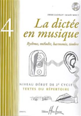 CHEPELOV / MENUT - LA DICTEE EN MUSIQUE VOL.4 NIVEAU DEBUT 2ème CYCLE