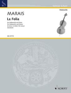 MARAIS Marin - La Folia pour violoncelle et piano