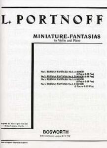 L.PORTNOFF - FANTAISIE RUSSE N°2 EN RE MINEUR POUR VIOLON ET PIANO