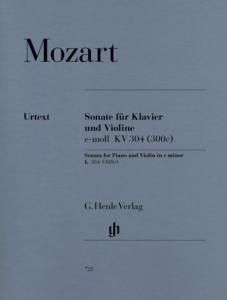 MOZART - Sonate en Mi Mineur Kv 304 (300c) POUR VIOLON ET RED. PIANO