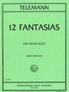 TELEMANN - 12 FANTASIES / FANTASIAS/FANTASIEN POUR VIOLON