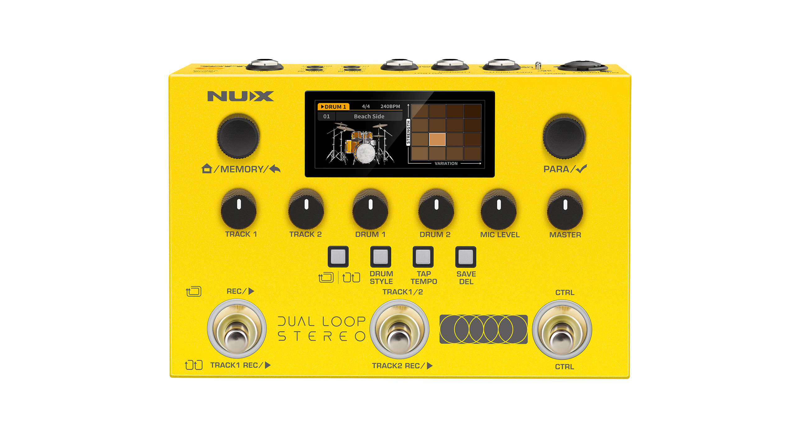 NUX DUAL-LOOP-STEREO (Pédale looper & boîte à rythmes)