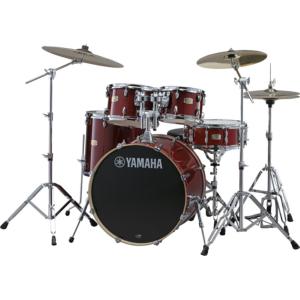 Yamaha SBP0F5CR7 Stage Custom Birch Stage 20" 5 Fûts (Cramberry Red) + Accessoires