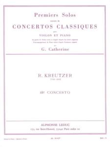 R.KREUTZER - 1er Solo du Concerto n° 19 POUR VIOLON ET PIANO