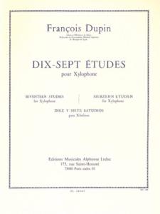 F.DUPIN - Dix-Sept Etudes pour Xylophone