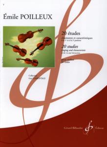 Emile POILLEUX 20 Etudes violon