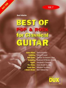 Best of Pop & Rock for classical guitar volume 7