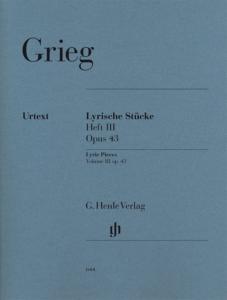 GRIEG - PIECES LYRIQUES OP.43 VOL.3 pour piano
