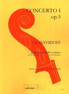 DAVIDOFF - Concerto n° 1 op. 5 en si mineur 1er mouvement pour Violoncelle et piano