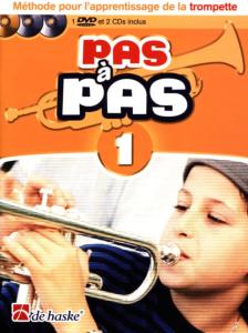 Jaap Kastelein - Pas A Pas Volume 1DVD inclus. AVEC CD. Méthode Pour L'apprentissage de la Trompette