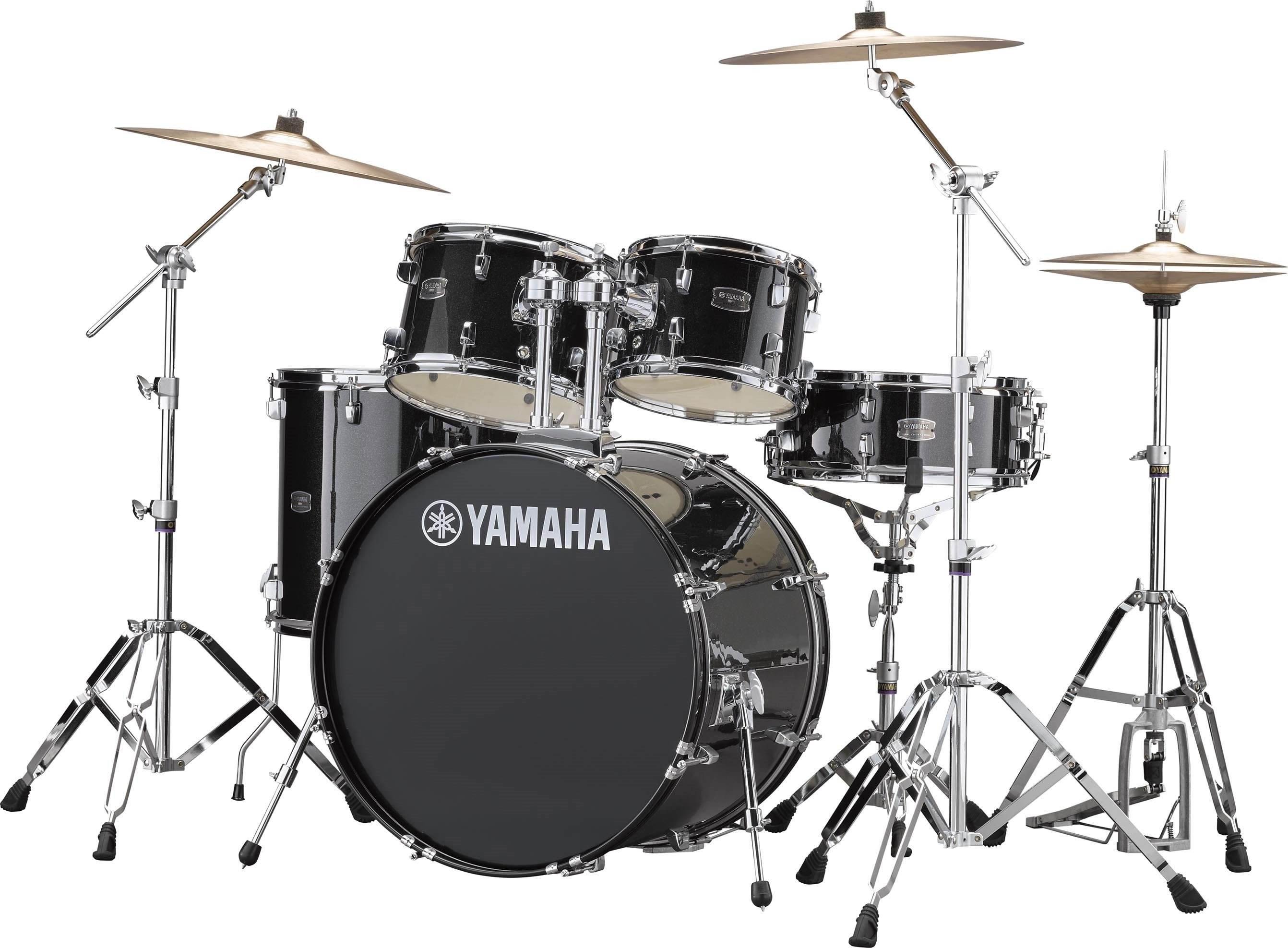 Yamaha RDP0F5 Rydeen Rock 20" 5 Fûts Black Glitter + Set Paiste