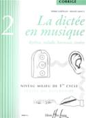 CHEPELOV / MENUT - LA DICTEE EN MUSIQUE CORRIGES DES DICTEES DEBUT 1er CYCLE