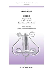 ERNEST BLOCH - Nigun (Improvisation) n° 2 from Baal Shem pour Violon et Piano
