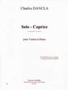C.DANCLA - Solo-Caprice en ré majeur pour violon et piano