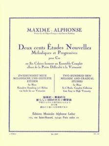 MAXIME-ALPHONSE - Deux cents Etudes Nouvelles pour COR Cahier 1