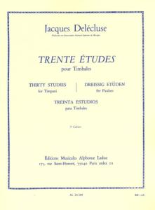 J.DELECLUSE - Trente Etudes pour Timbales Cahier 3