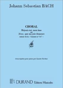 Johann Sébastian Bach : Choral : Jésus, que ma joie demeure