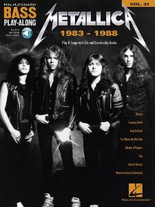 Metallica - Bass Play-Along Volume 21 - Metallica: 1983-1988 Guitare basse avec  audio en téléchargement
